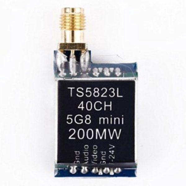 5.8G 200mW 40CH Mini Wireless AV Audio Transmitter TS5823L