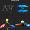 Dalprop Fold F5 5.1 x 4.75 5mm Hole Folding Propeller (4 hub, 12 blades) DF51475