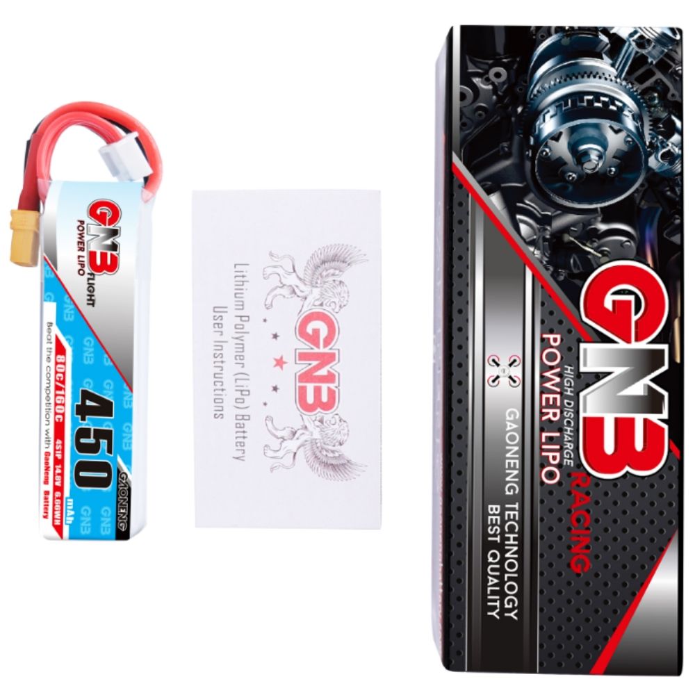 GNB 450MAH 2S 7.6V HV 80C XT30 LiPo Battery Pack - Quad Junkie - View #7