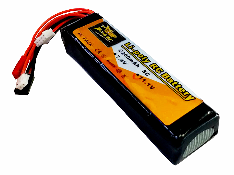 Goolsky Batterie 11,1V 2200mAh 8C Lipo pour Télécommande RADIOLINK AT9