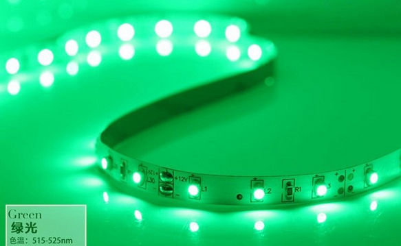 1 Meter 120 Bulbs Waterproof LED Light strip 12V (Green) 3528-120G(wp ...