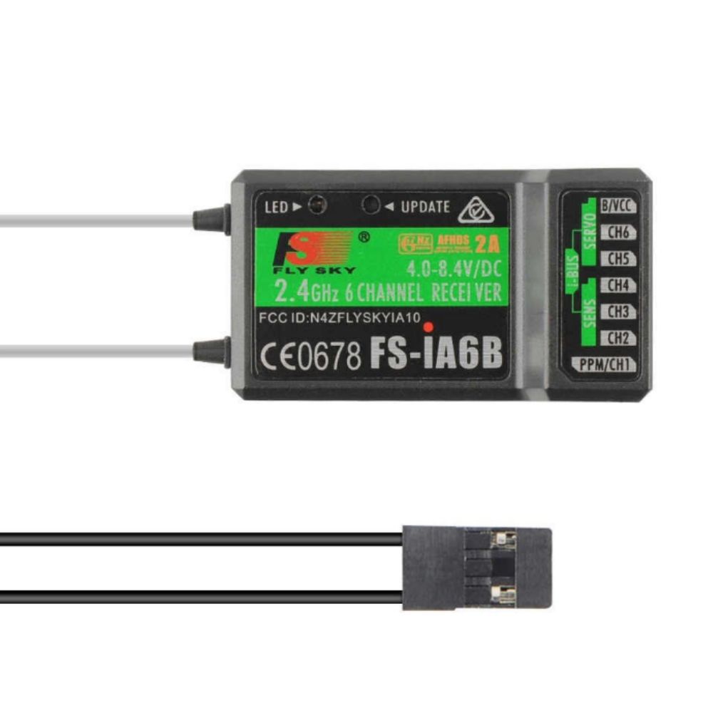 FlySky iA6B 6CH 2.4GHz Receiver with PPM and Telemetry FS-iA6B – RC HOPEZ