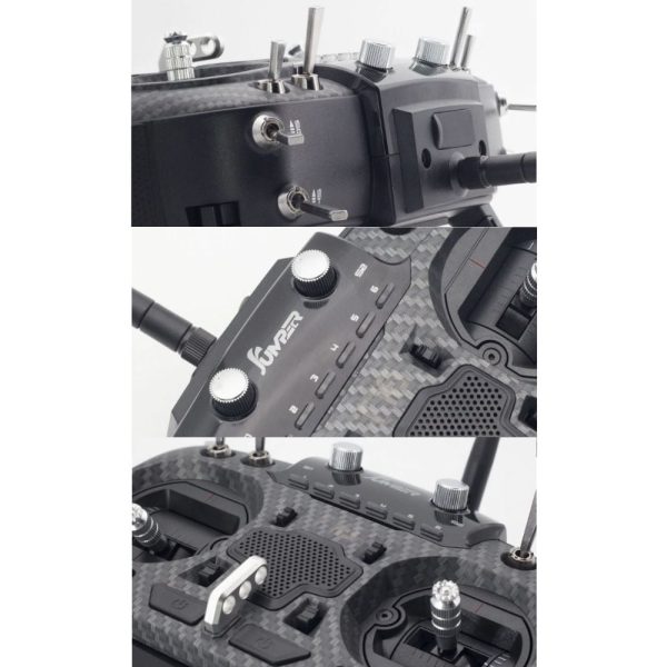 Jumper T18 JP5-in-1 Multi-protocol RF Module OpenTX Radio With Hall Gimbals Carbon Faceplate T18