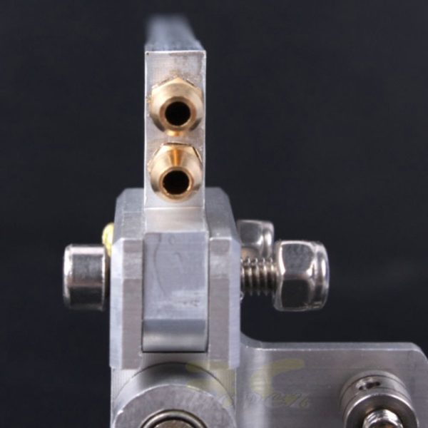 RC Boat Aluminum Alloy 165 Single Rudder Length=32mm Height=165mm with Double Water Pickups 502B52-A