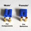 EC5 Blue Connector (Plug) 1 Pair EC5