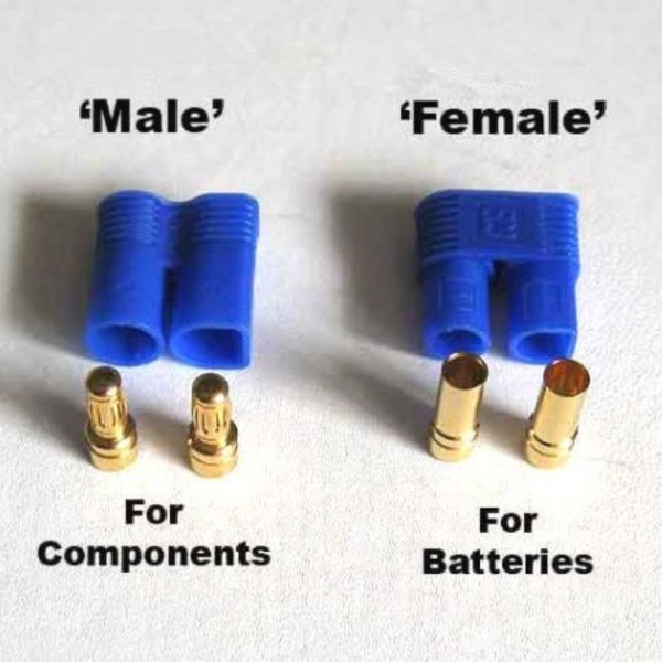 EC5 Blue Connector (Plug) 1 Pair EC5