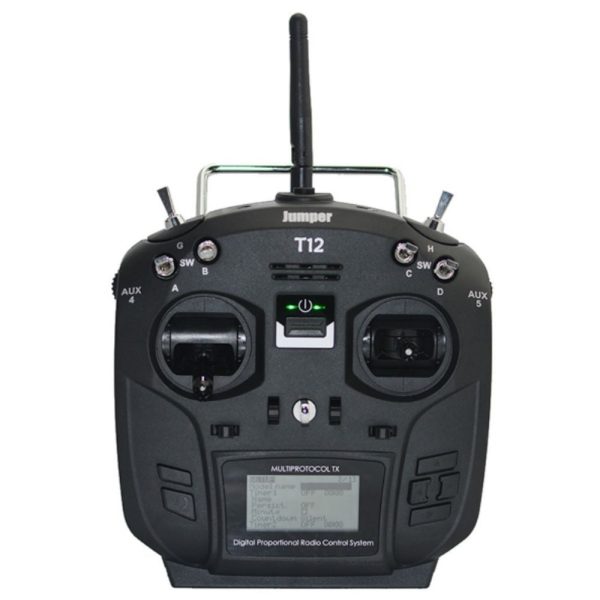 Jumper T12 Plus Multi-protocol Radio Transmitter w/ JP4-in-1 RF Module Hall Sensor Gimbal Black