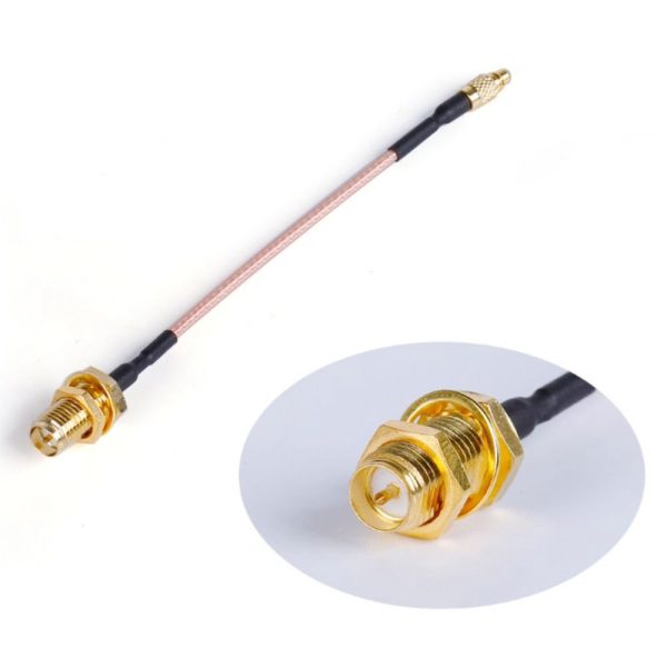 MMCX to RP-SMA Female (Straight) Antenna Extension Adapter Cable MX120