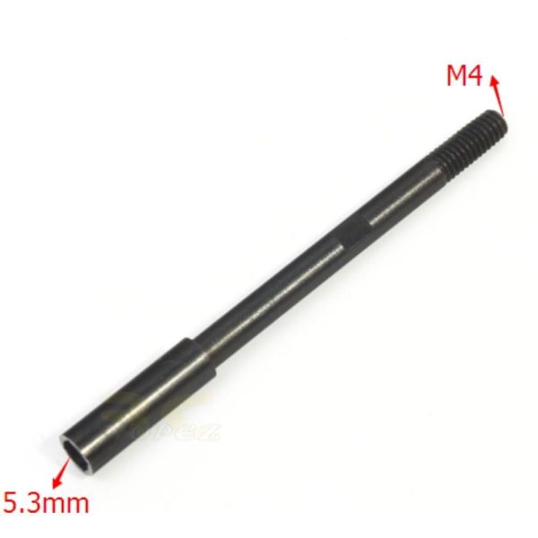 RC Boat Î¦4mm*Î¦5.3mm*3.5mm*3.5mm*62mm(L) Drive Shaft with Reverse Screw (Square) 511B22-R