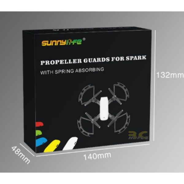be268c372f2bdf40294b2fc4a3bf95511612361556.jpg Sunnylife Propellers Prop Guard Spring Shock Absorbption Protection Cover Ring for DJI Spark Drone SP-KC304-D