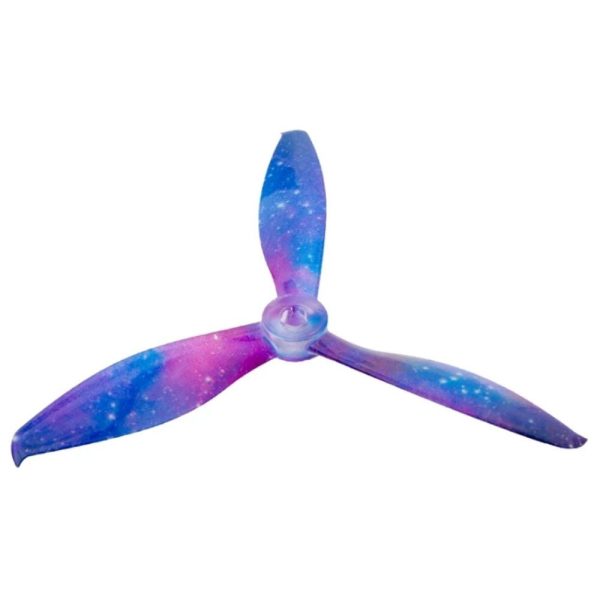 c21cfa4c4b8644612349c691b59245351600924630.jpg Gemfan LIMITED EDITION Skitzo Galaxy WinDancer 5043-3 5Inch M5 Hole 3-blade Propeller (2 pairs/4pcs) Gem5043-3