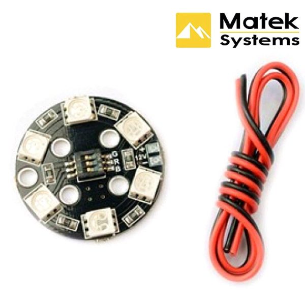 Matek RGB LED Circle Board 7-colors X8 16V For FPV RC Multicopter QA518