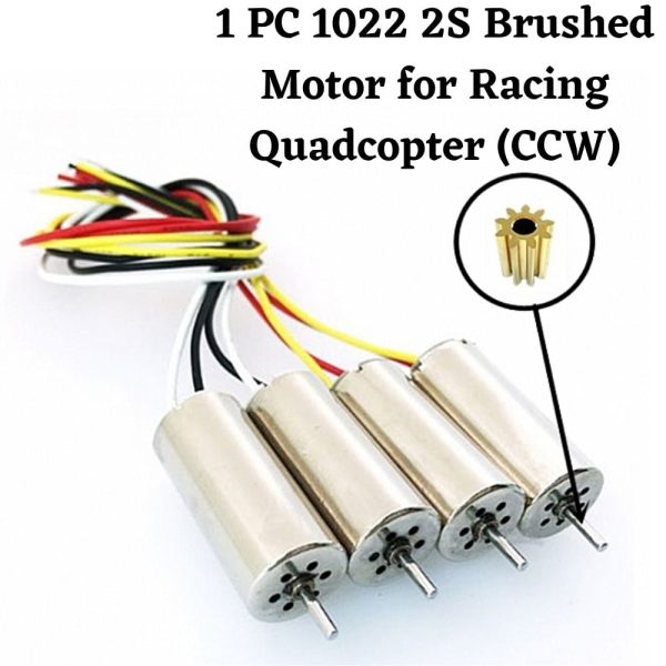 1 PC 1022 2S Brushed Motor for Racing Quadcopter (CCW) 1022B