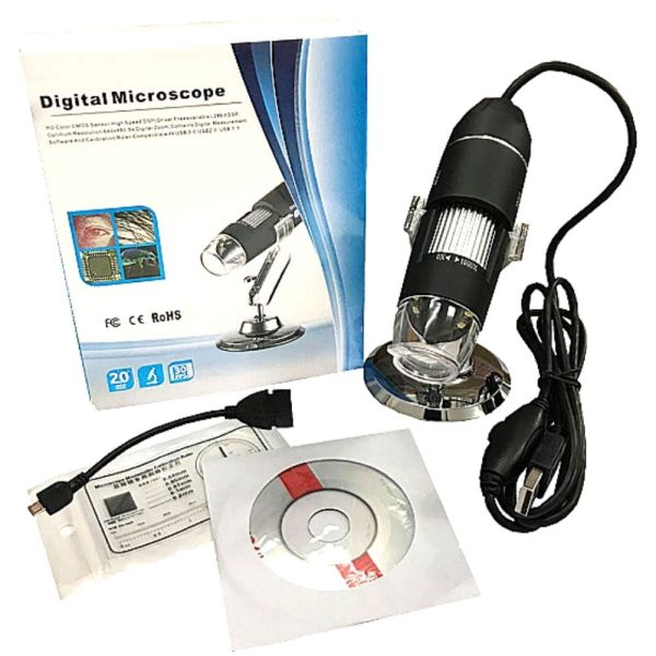 2MP 1000X 8 LED USB 2.0 Digital Microscope Endoscope Zoom Camera Magnifier+Stand TY-1000