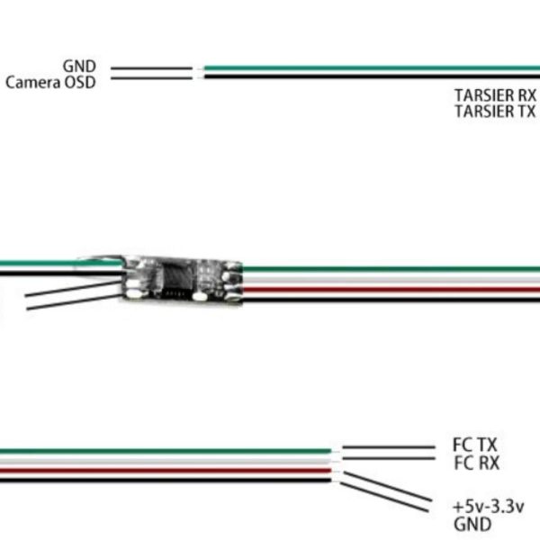 Caddx Camera Flight Controller FC Cable Wire Support OSD Configuration for Tarsier Turtle Ratel FPV RC Drone C100