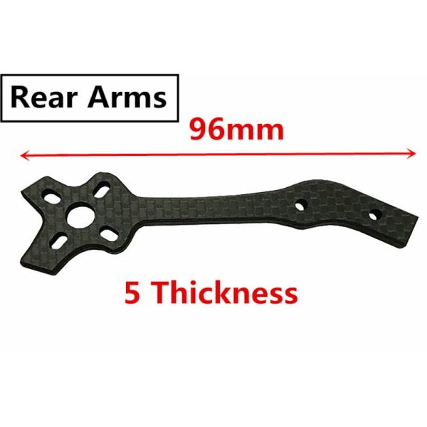 d91b09db084222776edb0d63df7a6f021572335374.jpg iFlight Dove Lite 5 inch 200mm Frame Kit Rear Arm 5mm Spare Part MX202