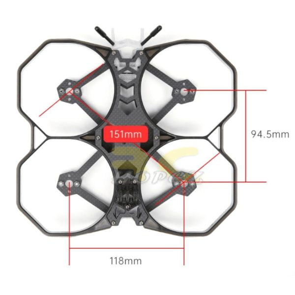 iFlight Protek35 3.5 Inch 151mm CineWhoop HD Frame Kit 16x16mm Hole (Compatible DJI Air Unit) P9248C-35F