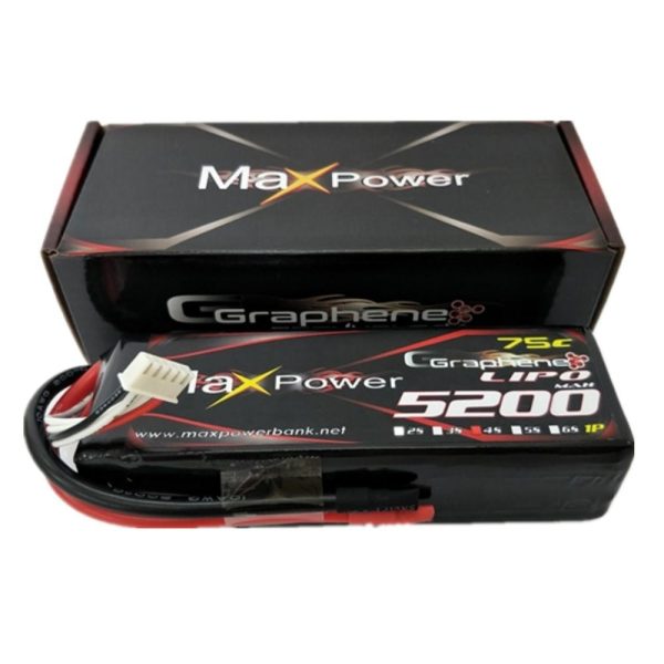 Maxpower Graphene Lipo 5200mAh 4S 14.8V 75C MP5275-4G