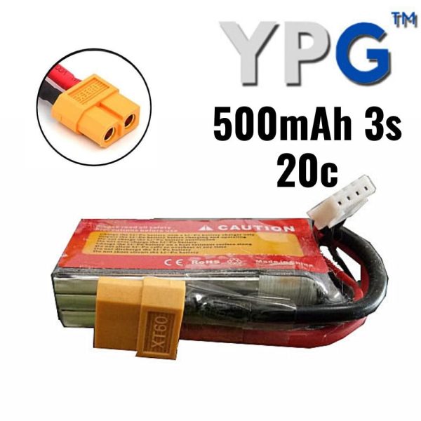 YPG 3s 11.1v 500mah 20c 13120261