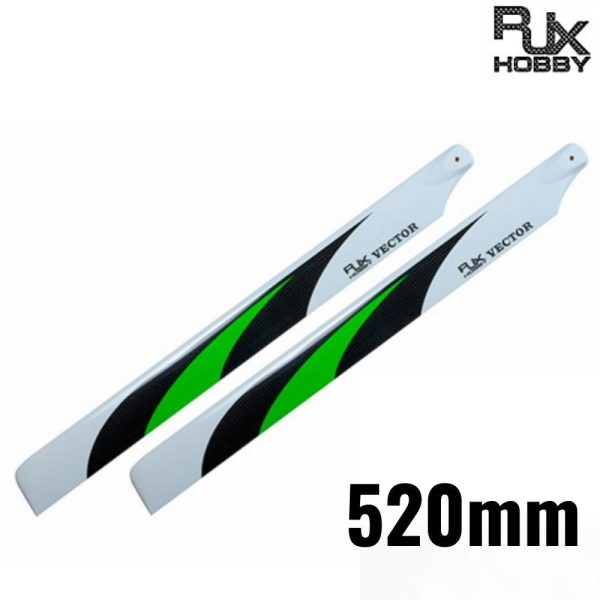 RJX Vector Green 520mm Premium CF Blades FBL Version V520G