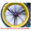 HQProp Cinewhoop Duct-76MMX8 Grey 5MM Hole 8-blade Propeller (2 pairs/4pcs) HQD76