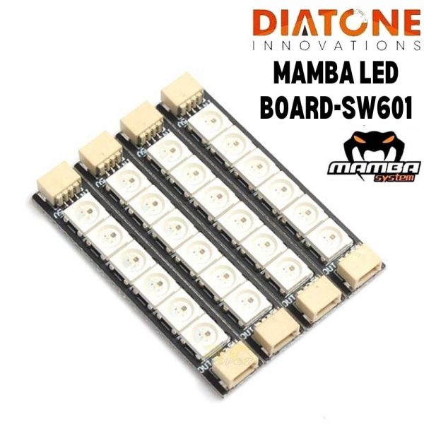 eb0a264a70b91565c32bf172fed199c91612975092.jpg Diatone SW601 5V Colorful RGB MAMBA LED Strip Light Board for RC FPV Racing 4pcs M-SW601