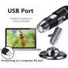 2MP 1000X 8 LED USB 2.0 Digital Microscope Endoscope Zoom Camera Magnifier+Stand TY1010