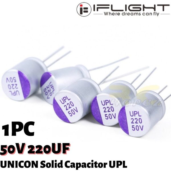 1PC iFlight UNICON Solid Capacitor UPL 50V 220UF Four-in-one ESC Filter Capacitor MX220-50V