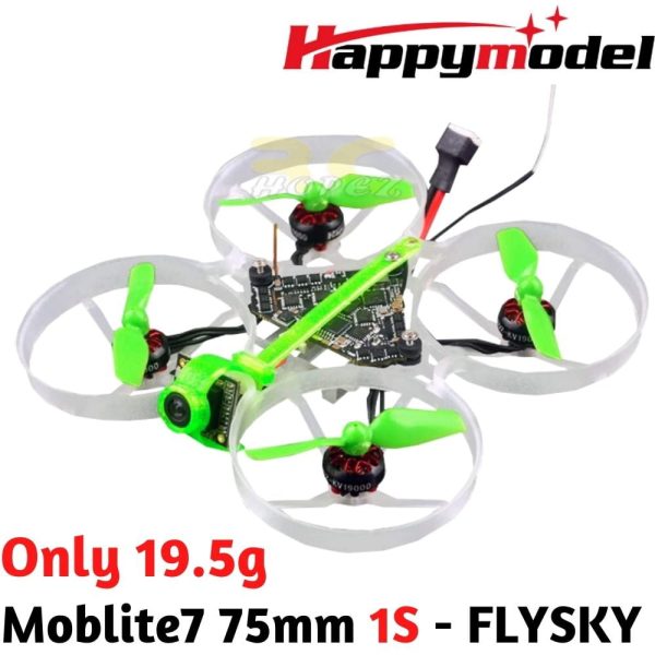 ecf21b44eeb653a6293564a1038af1e91611569718.jpg Happymodel Moblite7 Ultralight 19.5g 1S 75mm Diamond F4 AIO w/ Runcam Nano 3 800TVL Camera - Flysky Moblite7-FL