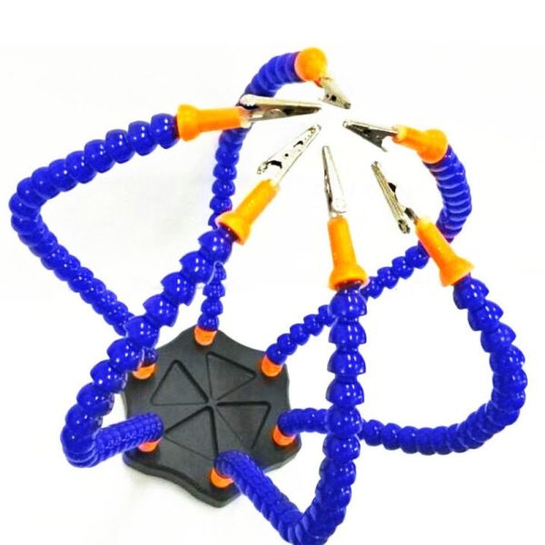 6-Arm Helping Hands Soldering Tool Workstation Clip XJ060