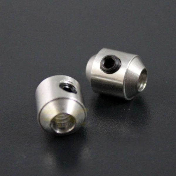 RC Boat Stainless Steel Push Rod Connector Dia=4mm (2pcs) 519B71