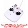 FPV LCD Monitor Mount Bracket for DJI Phantom JR Futaba Transmitter Horizontal fix (Silver)  W129S