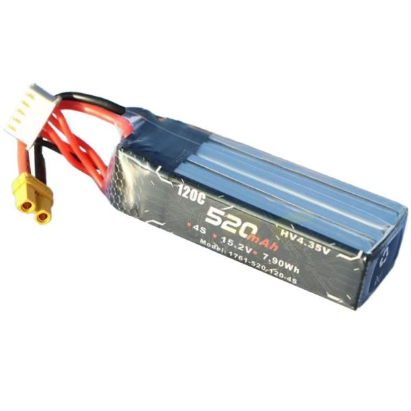 fa82437a5f03141252eef33ac70746b01607684595.jpg Alienmodel 4S HV 15.2V 520mAh 120C Lipo Battery with XT30 Plug AL520/120-4S