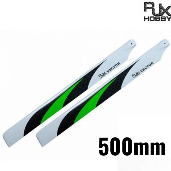 RJX Vector Green 500mm Premium CF Blades-FBL Version V500G