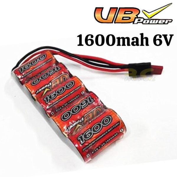 fff755b394af234f912fbcd65d3391e41609847790.jpg VB Power 2/3A 6.0V 1600mah Battery Pack NIMH For Receiver VB1600PS