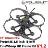 4be190cc23a8a30d1244452906ec14e8.jpeg iFlight Protek35 V1.2 3.5 Inch 151mm CineWhoop HD Frame Kit 12x12mm Hole (Compatible DJI Air Unit) Protek-35F