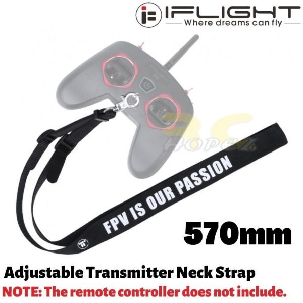 iFlight 570MM Adjustable Transmitter Neck Strap (Black) MX9205-B