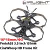 iFlight Protek35 3.5 Inch 151mm CineWhoop HD Frame Kit 16x16mm Hole (Compatible DJI Air Unit) P9248C-35F