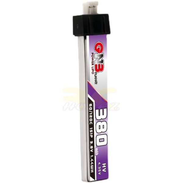 Gaoneng GNB 3.8HV 380mAh 60C 1S Lipo Battery with PH2.0 Plug GNB380/60-1SH