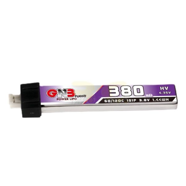Gaoneng GNB 3.8HV 380mAh 60C 1S Lipo Battery with PH2.0 Plug GNB380/60-1SH