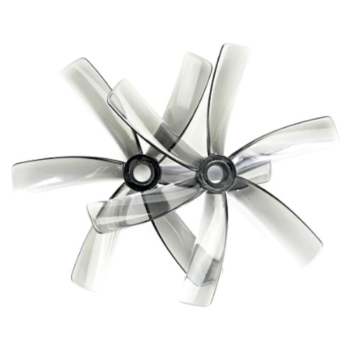 HQProp Cinewhoop Duct-75MMX6 Grey 5MM Hole 6-blade Propeller (2 pairs/4pcs) HQD75