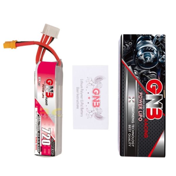 128db761f43b50bacaa85ede74041065.jpeg Gaoneng GNB 15.2HV 720mAh 100C 4S Lipo Battery with XT30 Plug GNB720/100-4S