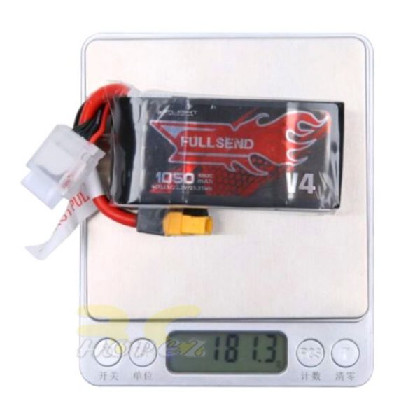 iFlight FULLSEND 1050mAh 130C 6S 22.2V Lipo Battery XT60H Plug MX1050/130-6S