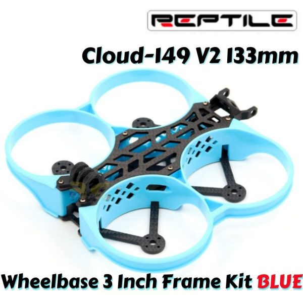 Reptile CLOUD-149 V2 133mm 3inch CineWhoop Carbon Fiber Frame Kit (Blue) C159V2BL-KIT