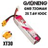 dff4fd01ff1ff09ede7a2f36498cc556.jpeg Gaoneng GNB 7.6HV 720mAh 100C 2S Lipo Battery with XT30 Plug GNB720/100-2S