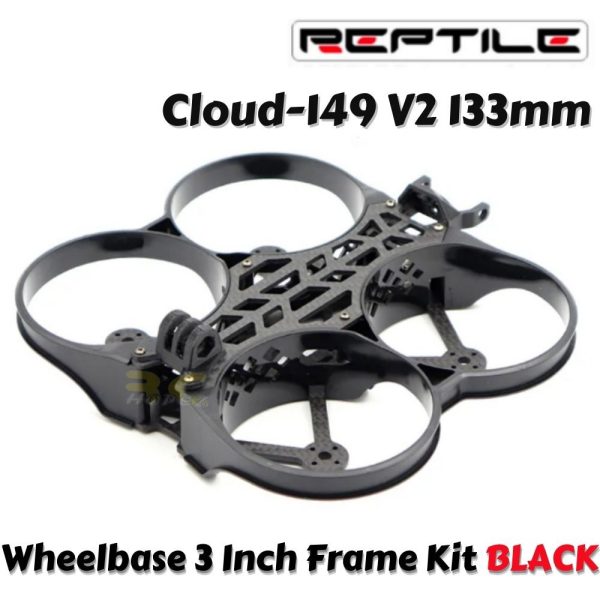 Reptile CLOUD-149 V2 133mm 3inch CineWhoop Carbon Fiber Frame Kit (Black) C159V2B-KIT