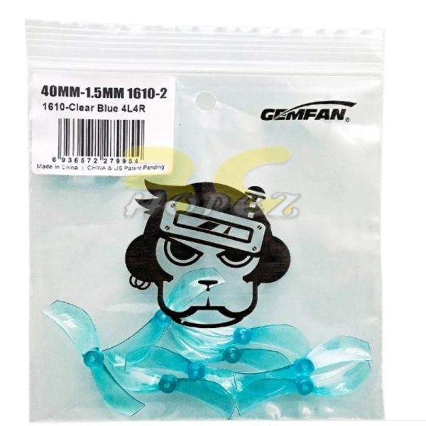 4Pairs Gemfan 40mm 1610 1.6x1.0 1.6 Inch 2-Blade Propeller 1.5mm Hole for Flywoo Firfly 1S Nano Baby RC Drone FPV Racing