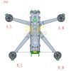 1pc iFlight Nazgul Evoque F5D Frame Kit Spare Part 6mm Rear Arm MXF5D-Rear