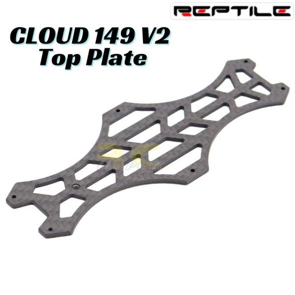 ​​​​​​​Reptile CLOUD-149 V2 133mm Frame Kit Replacement Parts Carbon Fiber Top Plate C149V2-TP