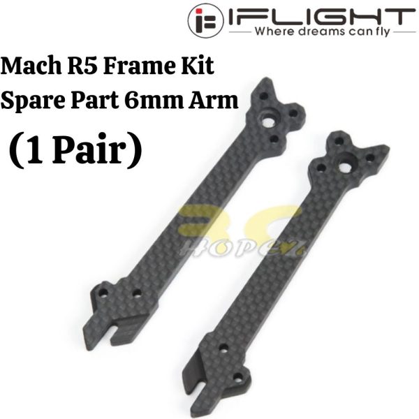 ea3791438c4dee8fb78903fe60ed787e.jpeg 1 Pair iFlight Mach R5 FPV Freestyle Frame Kit Spare Part 6mm Arm MXR5-Arm